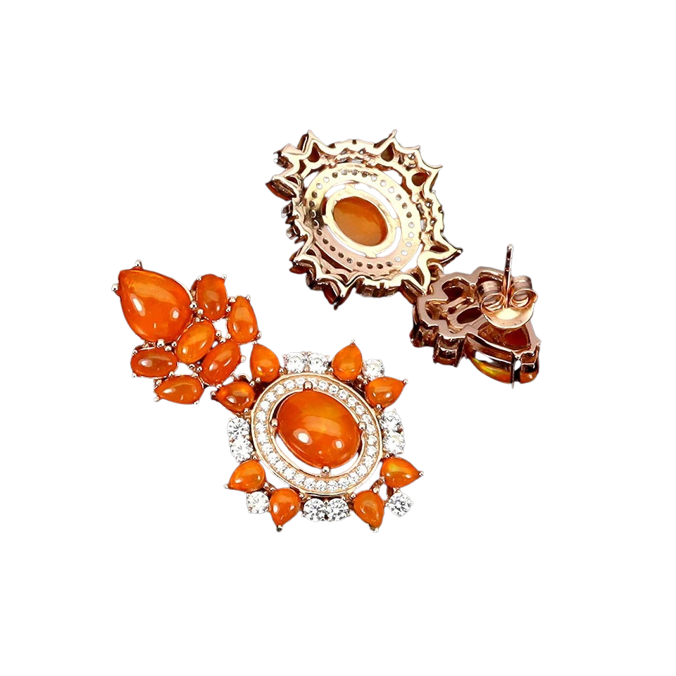 Cercei argint opal [2]