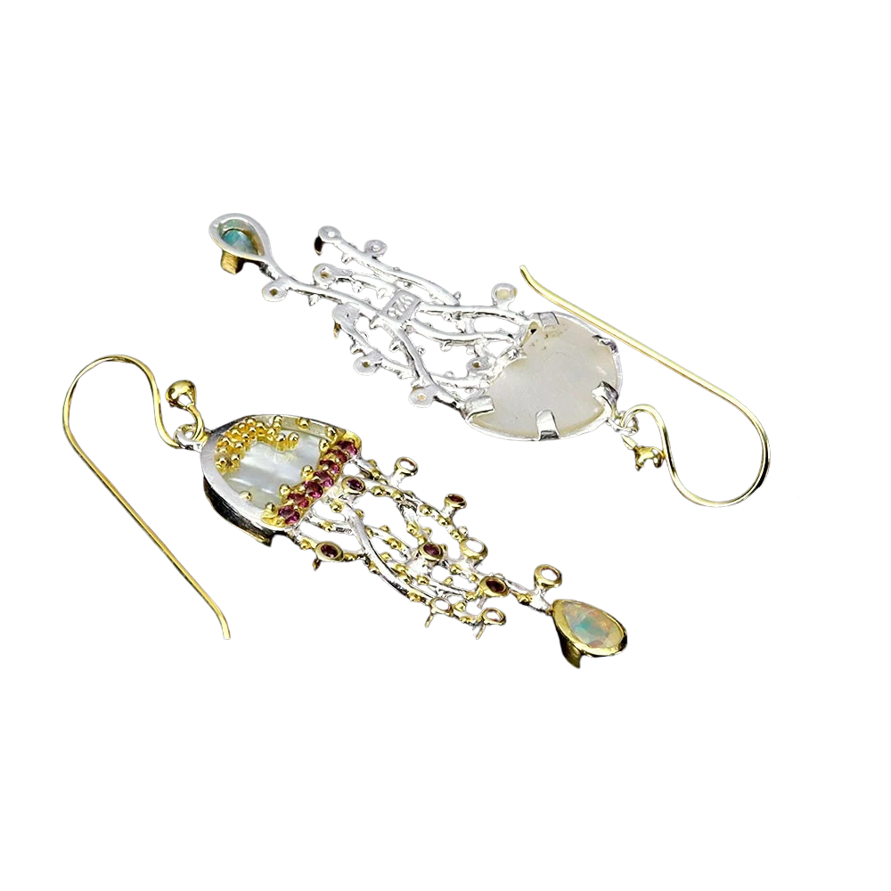 Cercei argint opal [2]