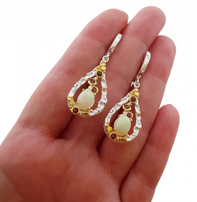 Cercei argint opal [3]