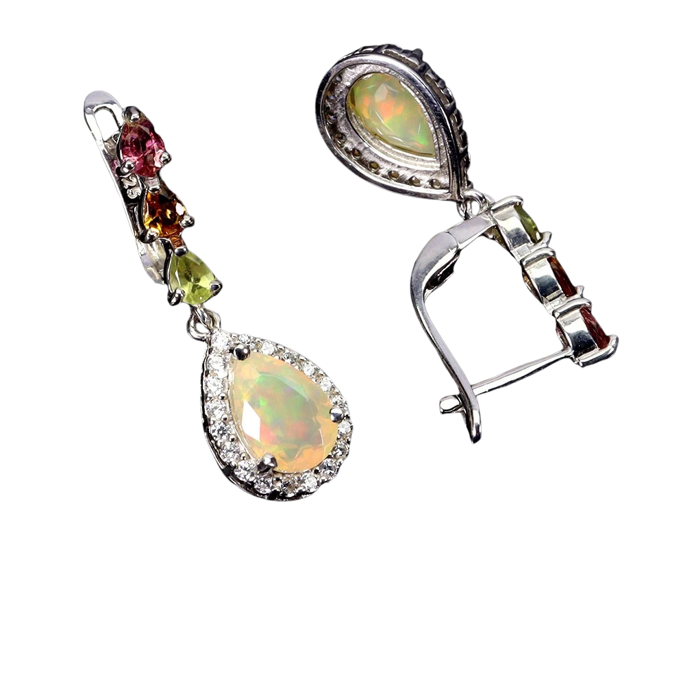 Cercei argint opal [2]