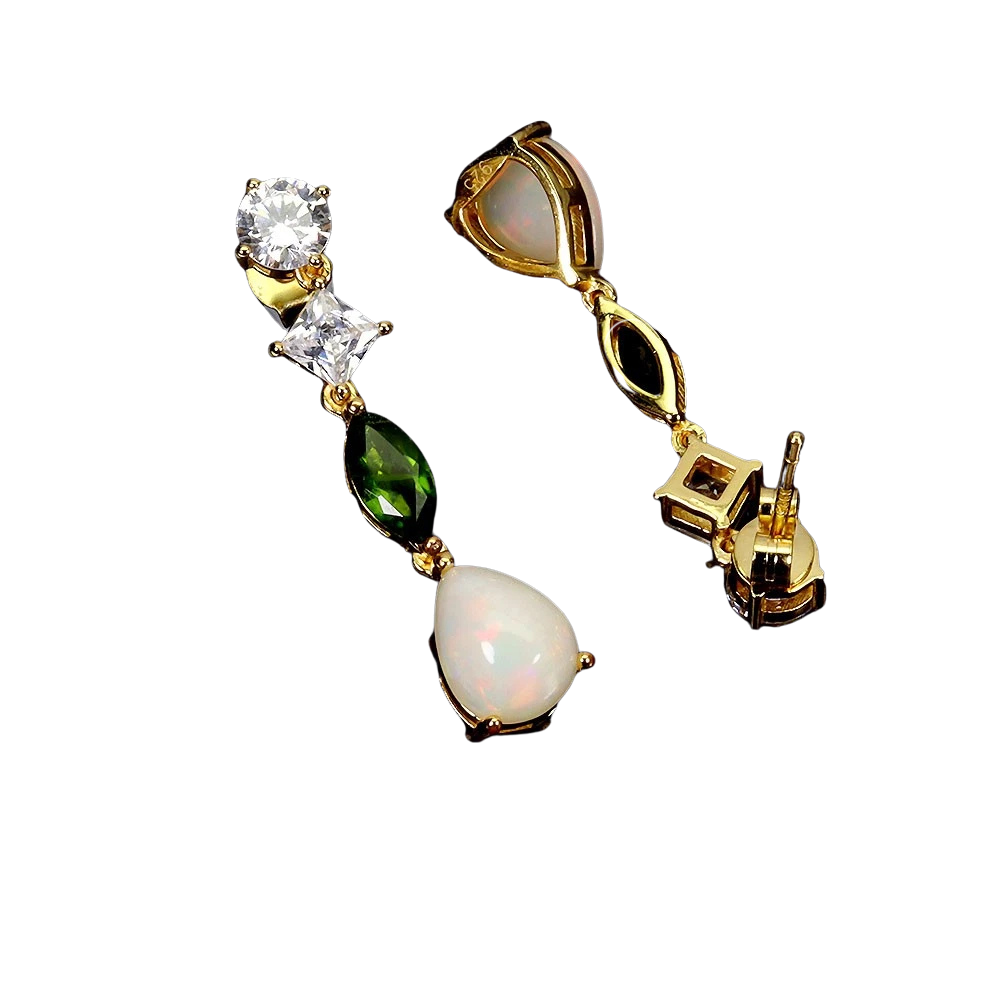 Cercei argint opal [2]