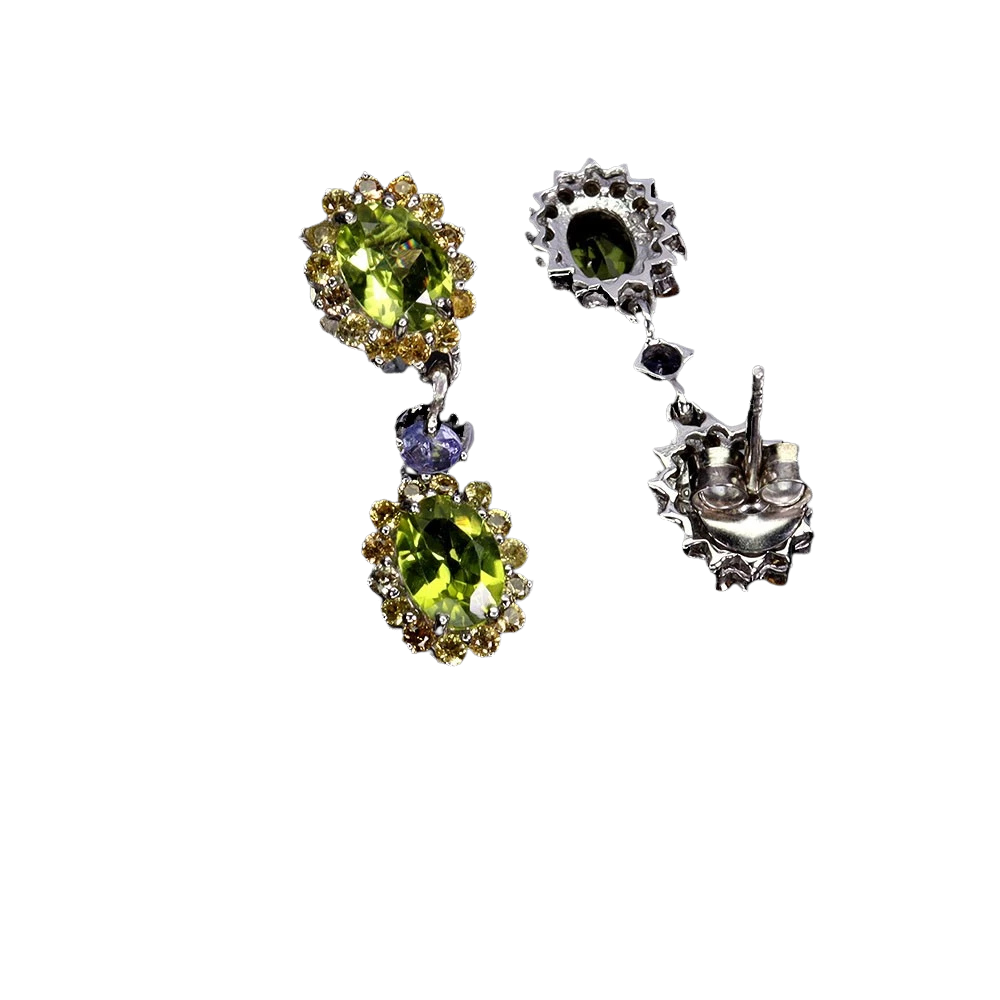 Cercei argint peridot [2]