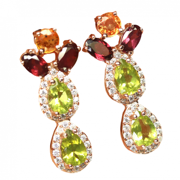 Cercei argint peridot C1851 [2]