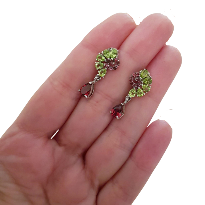 Cercei argint peridot [3]