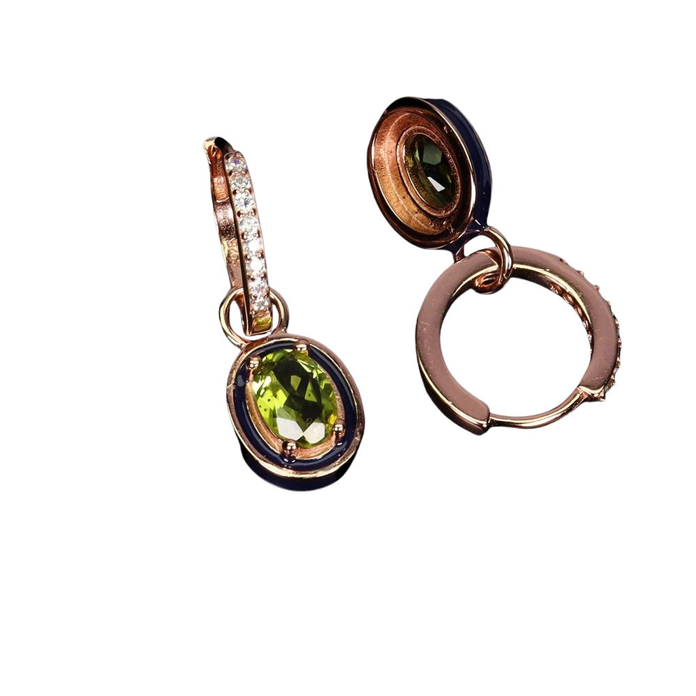 Cercei argint peridot [2]