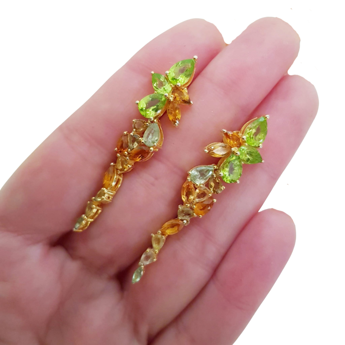 Cercei argint peridot [3]