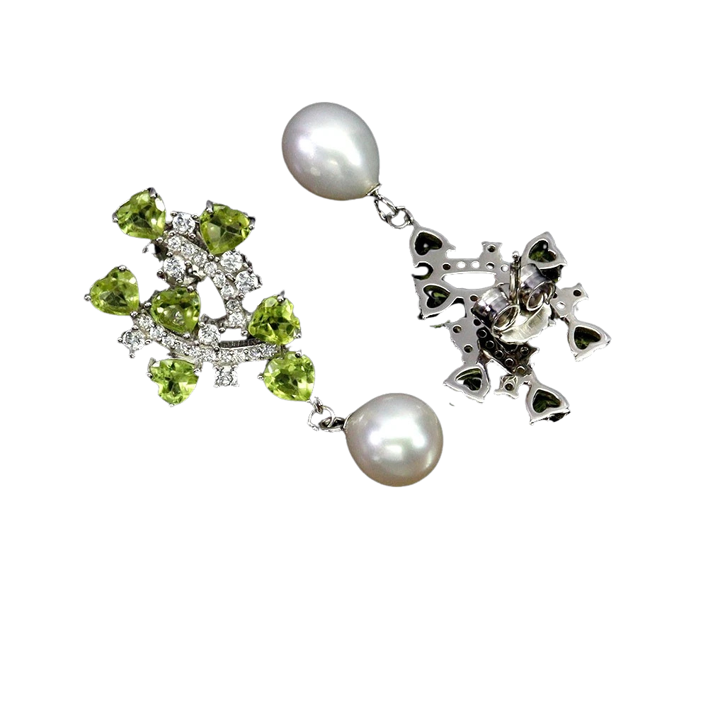 Cercei argint peridot [2]