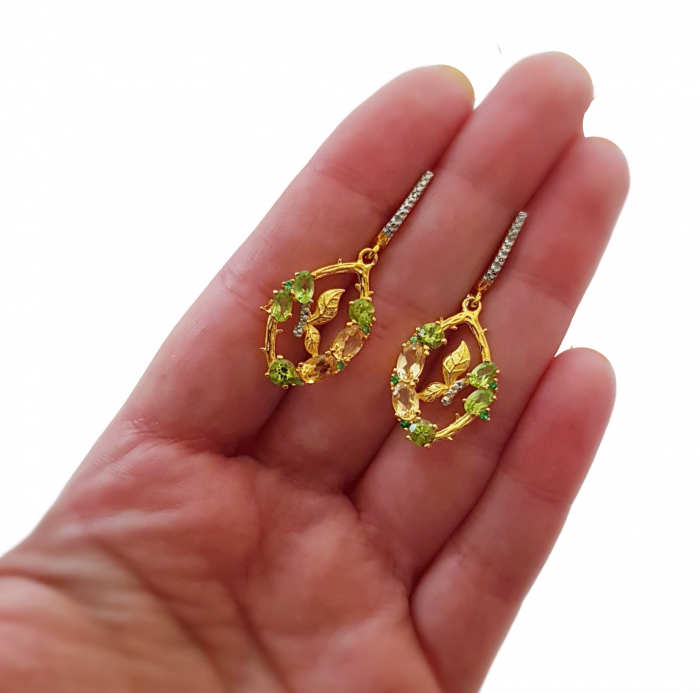 Cercei argint peridot C1853 [4]