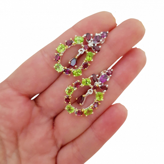 Cercei argint peridot [4]