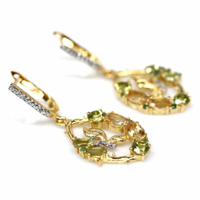 Cercei argint peridot C1853 [2]
