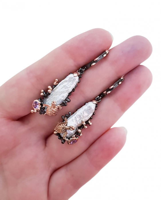 Cercei argint perla baroca [3]