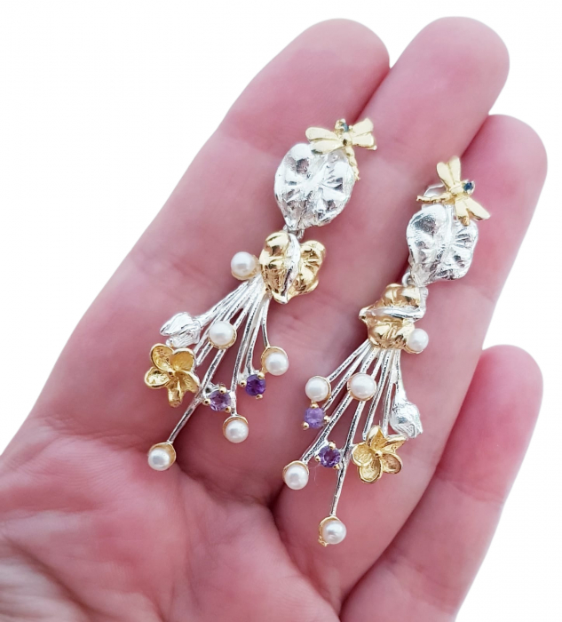 Cercei argint perle naturale [3]