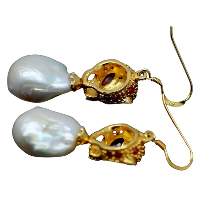 Cercei argint perle [2]