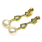 Cercei argint perle topaz [2]