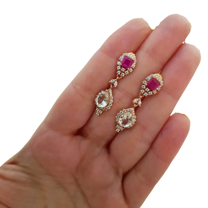 Cercei argint rubin [3]