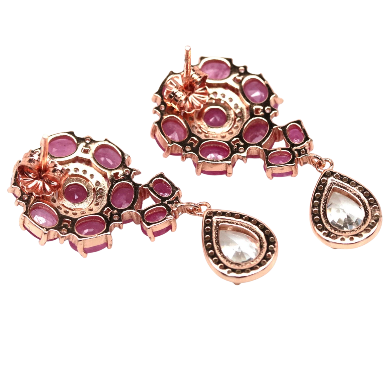 Cercei argint rubin [3]