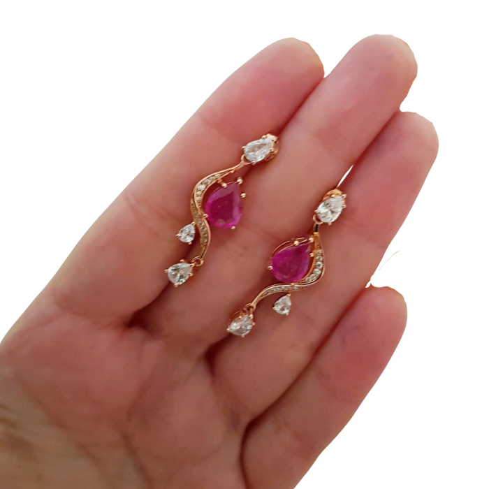 Cercei argint rubin [3]