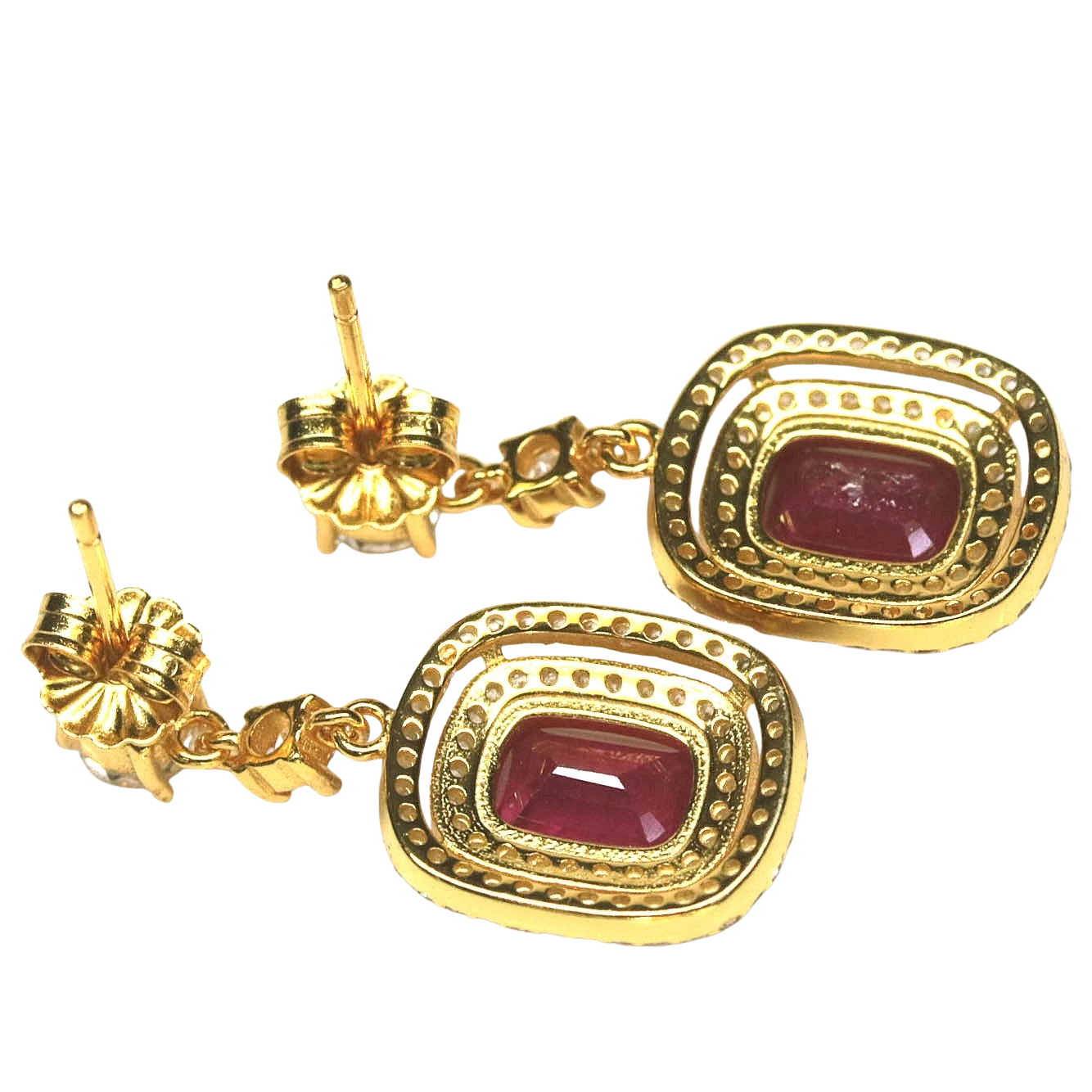 Cercei argint rubin [2]