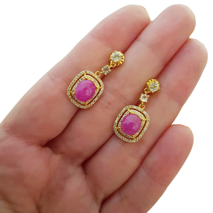 Cercei argint rubin [3]