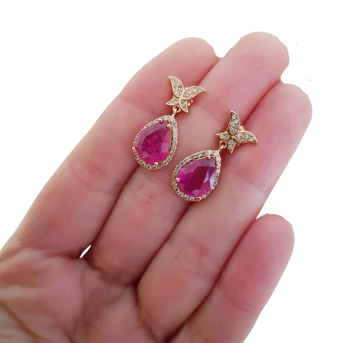 Cercei argint rubin [3]