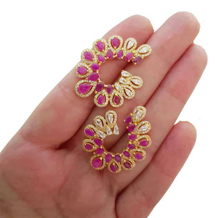 Cercei argint rubin [3]