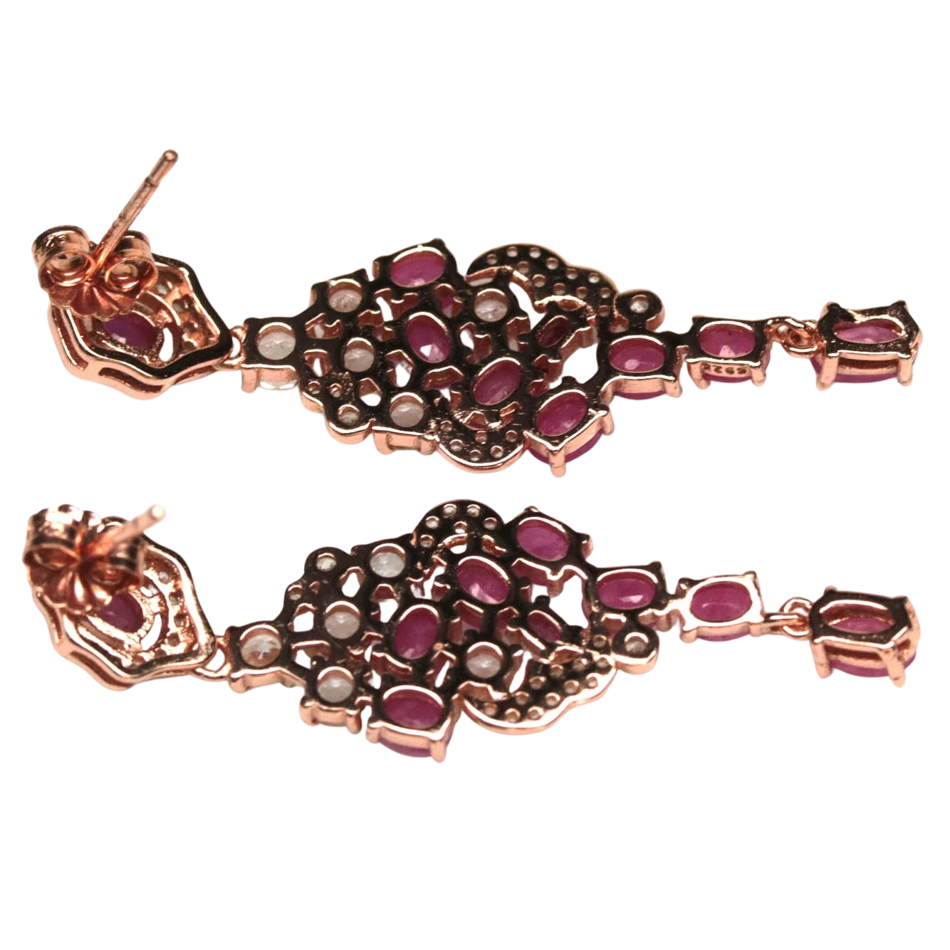 Cercei argint rubin [2]