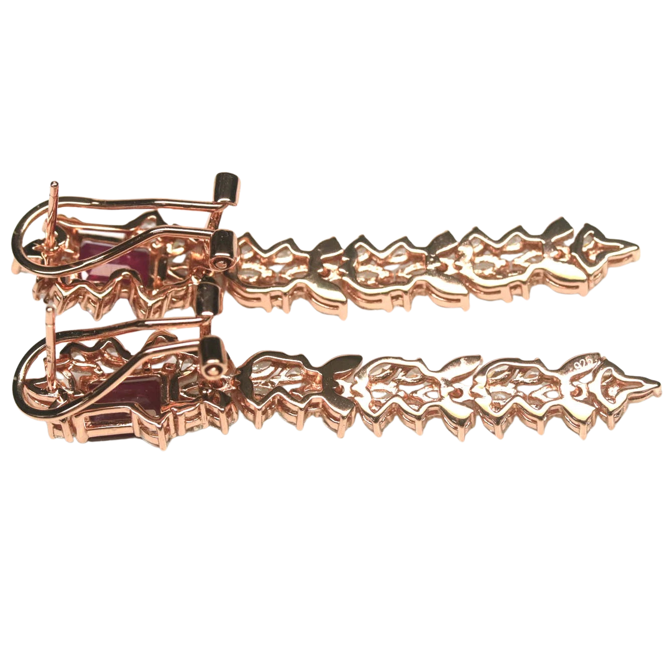 Cercei argint rubin [2]