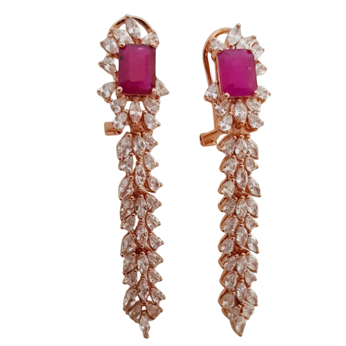 Cercei argint rubin [1]