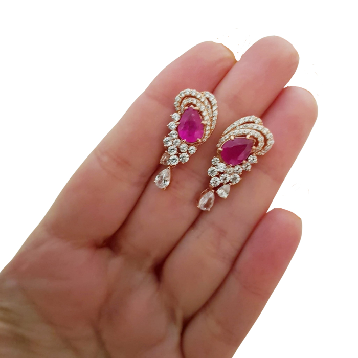 Cercei argint rubin [3]