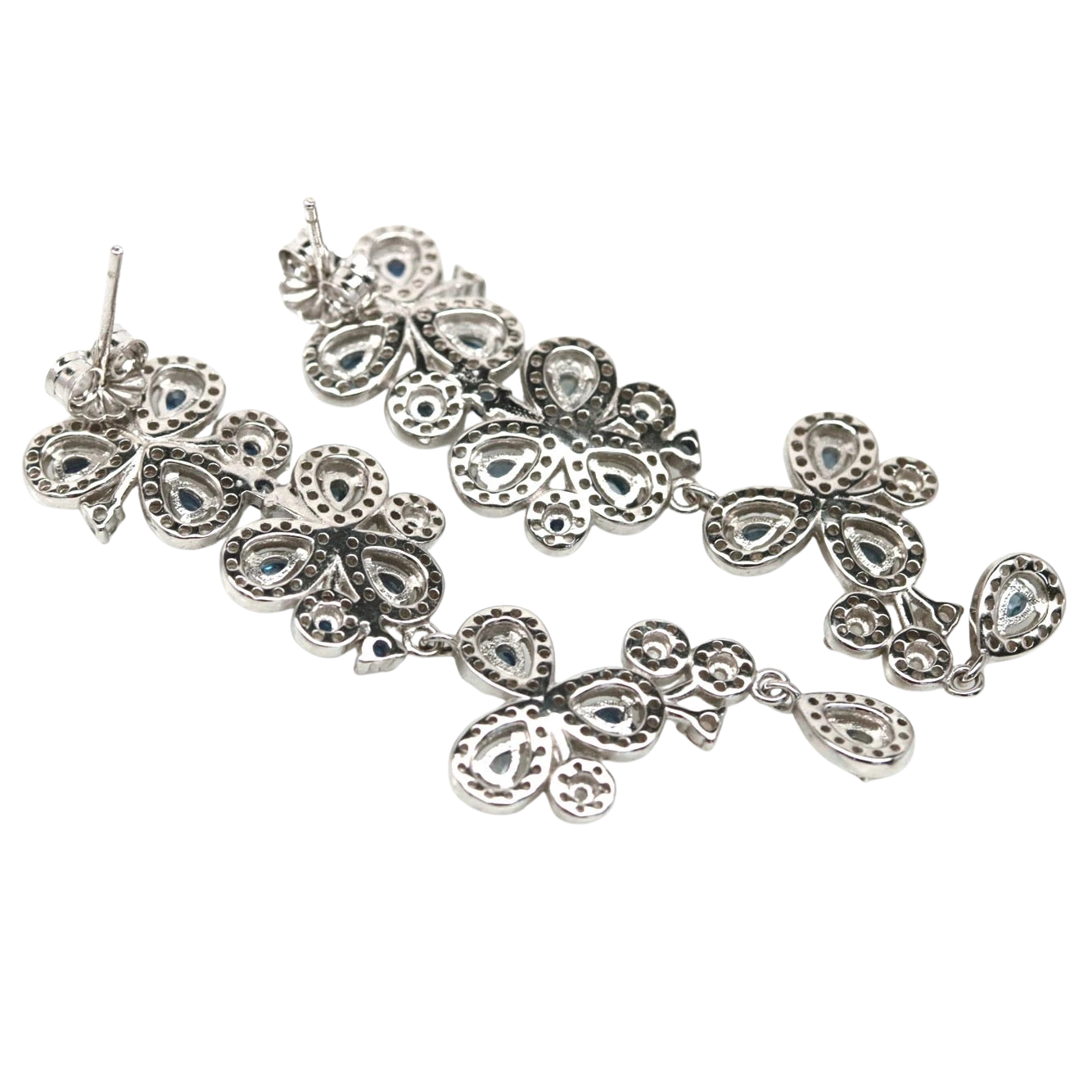 Cercei argint safir [3]