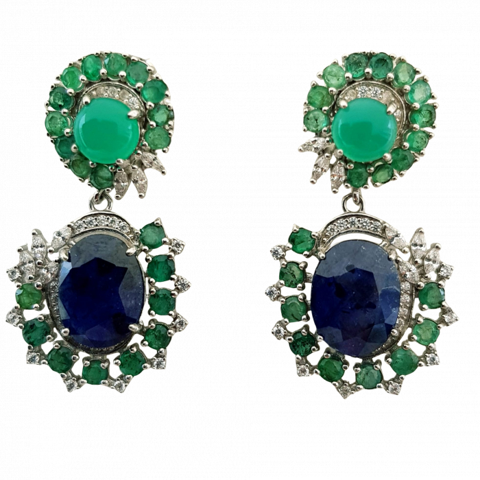 Cercei argint safir [1]