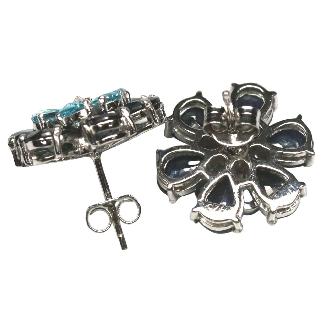 Cercei argint safir [2]