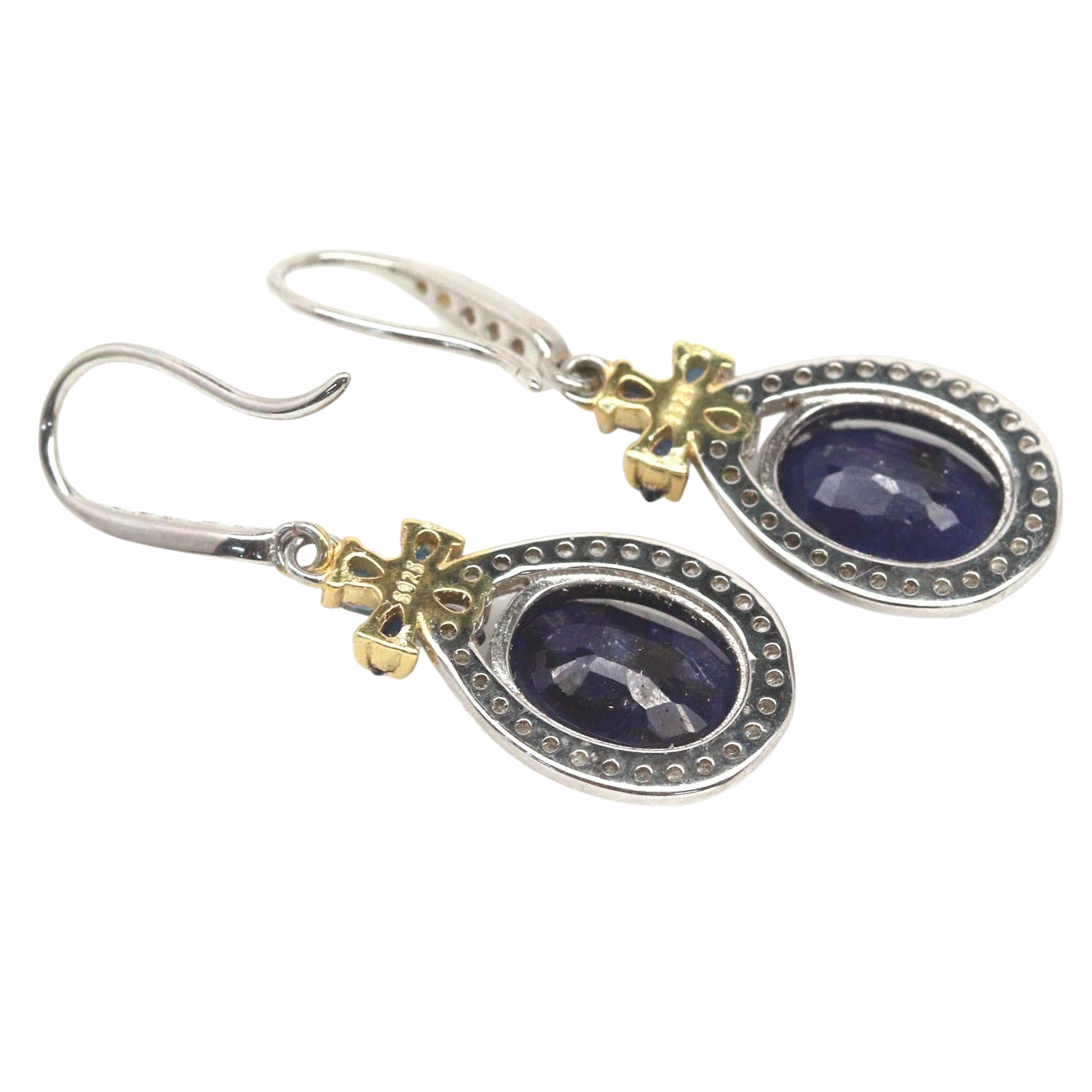 Cercei argint safir [3]