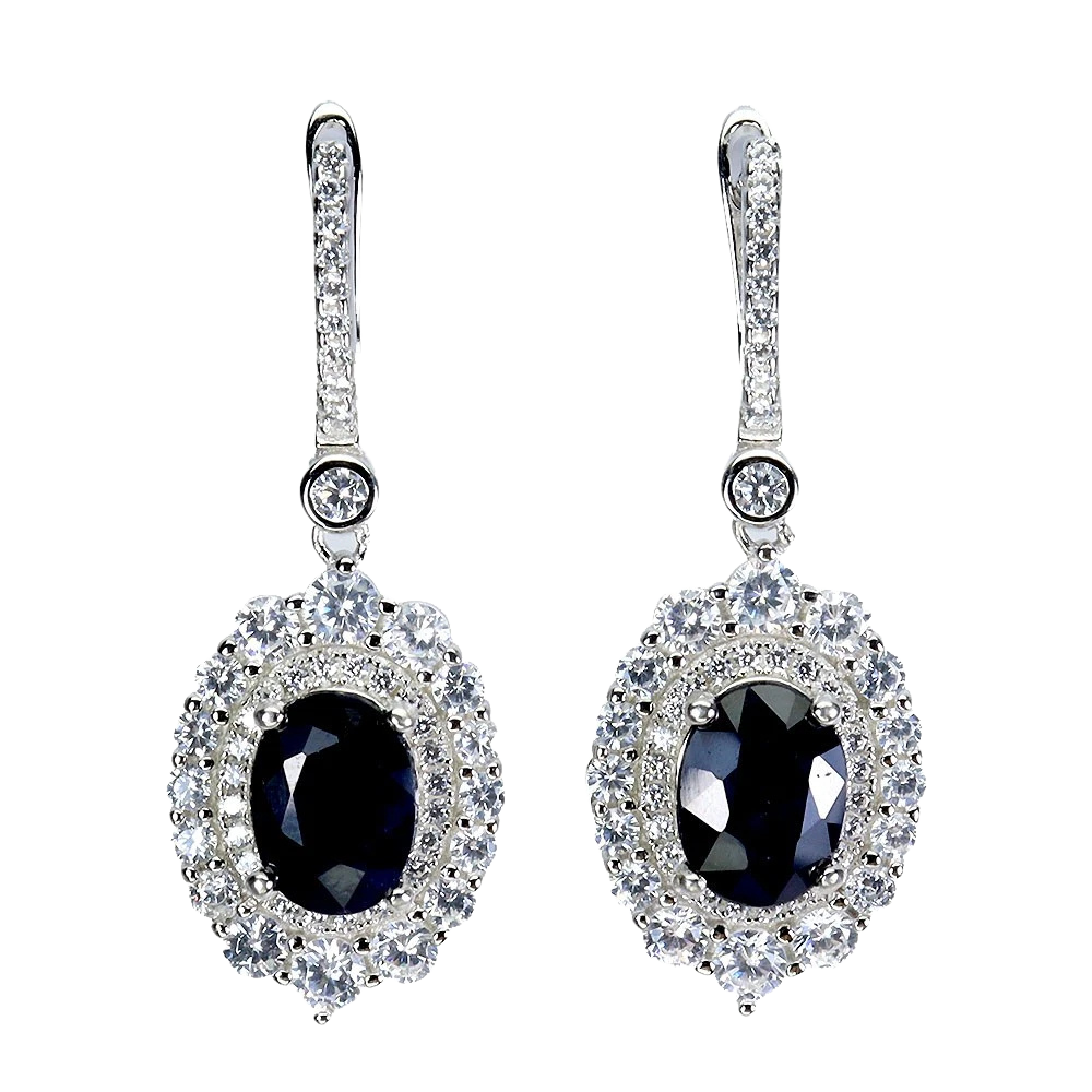 Cercei argint safir [1]