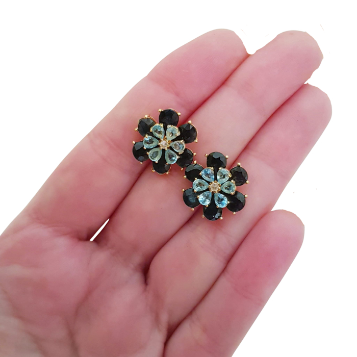 Cercei argint safir [3]