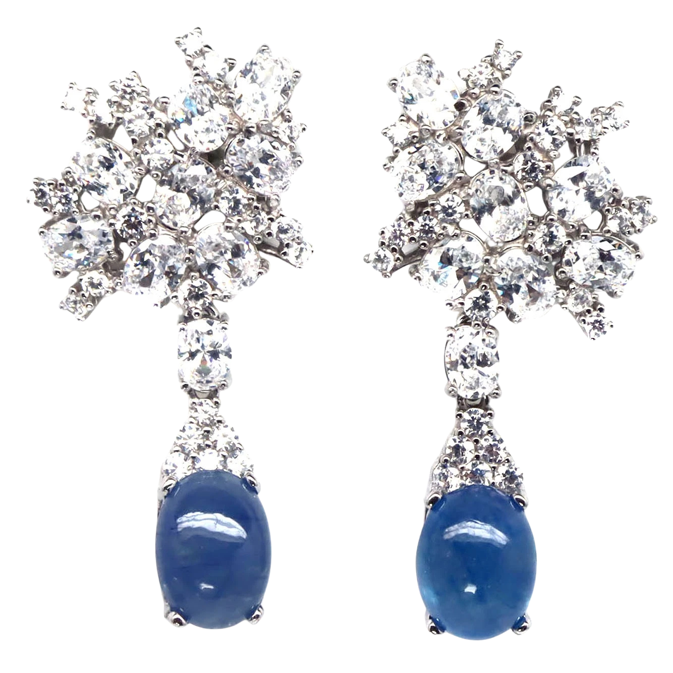 Cercei argint safir [1]