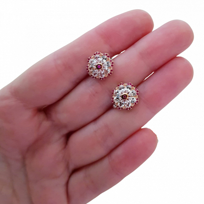 Cercei argint safir [3]