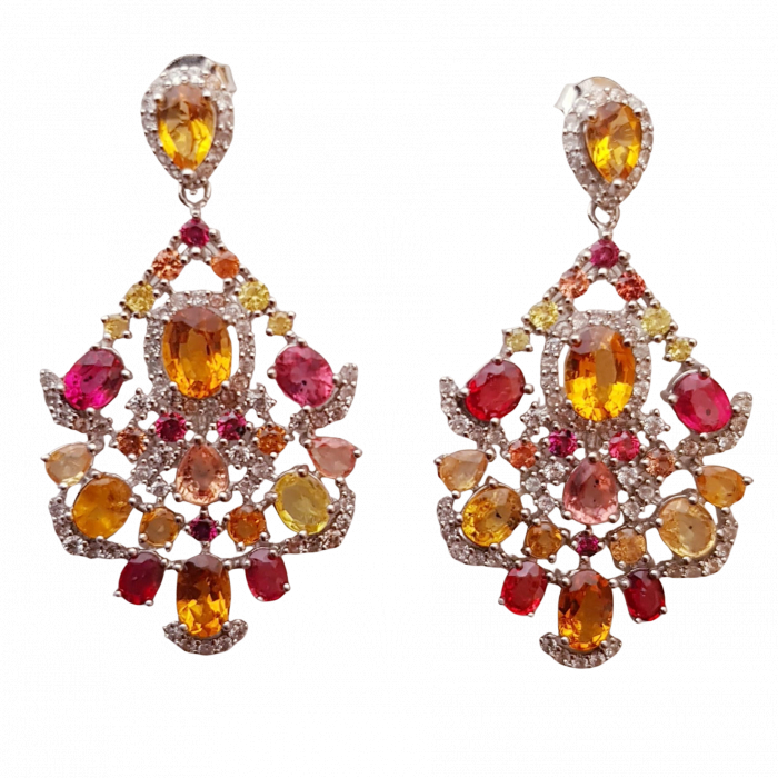 Cercei argint safir [1]