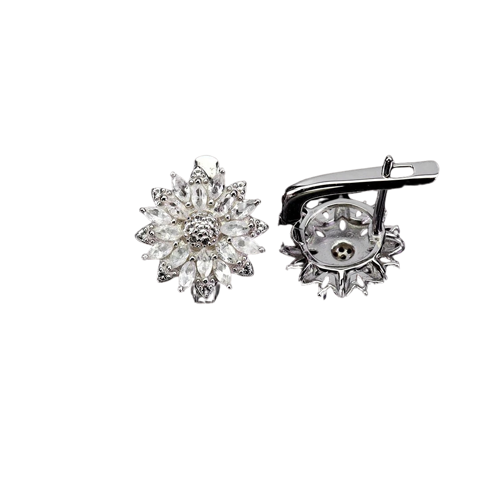 Cercei argint safir [2]