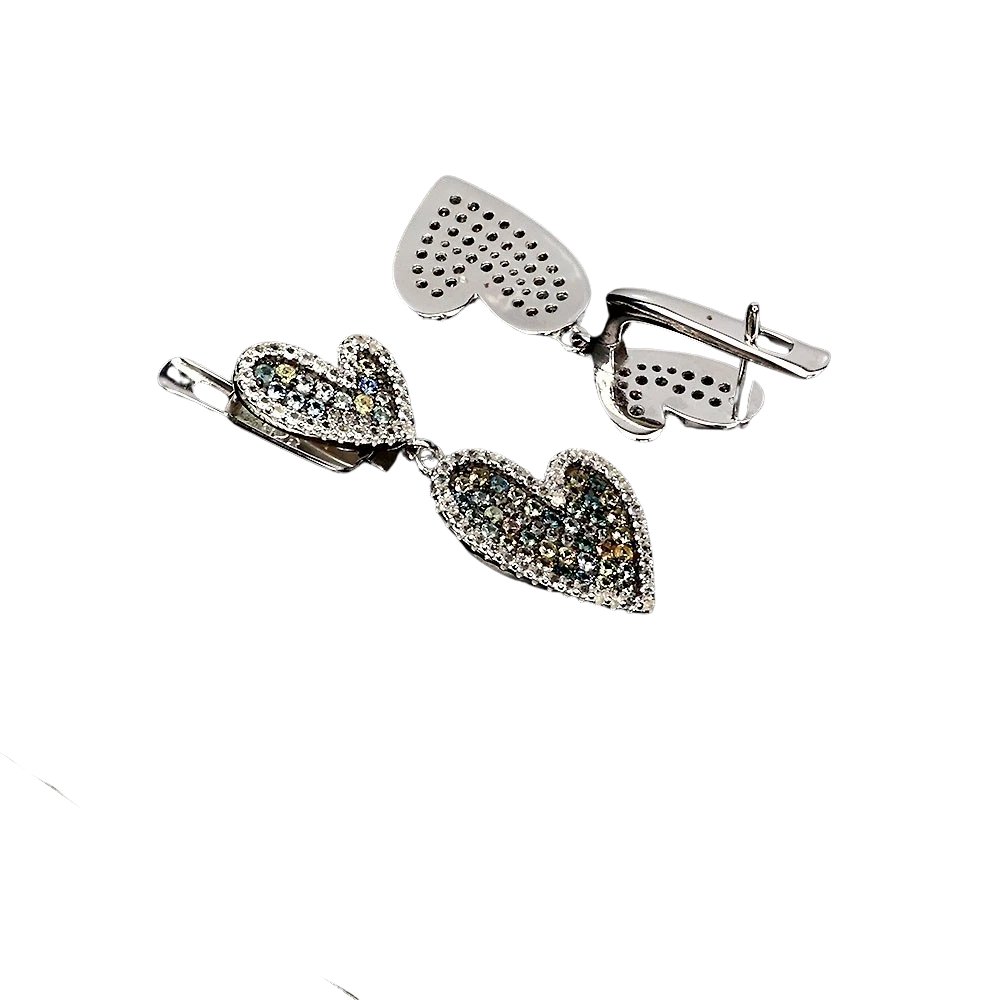 Cercei argint safir multicolor [2]