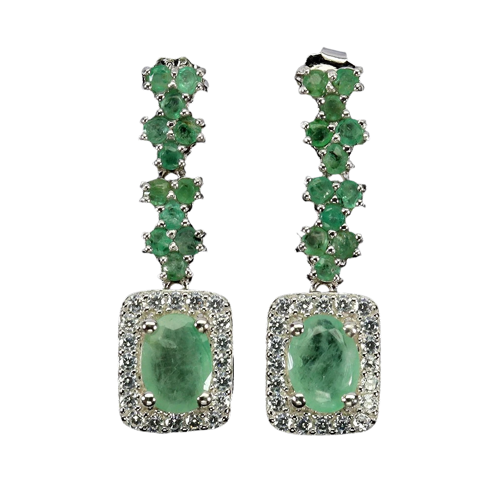 Cercei argint smarald [1]