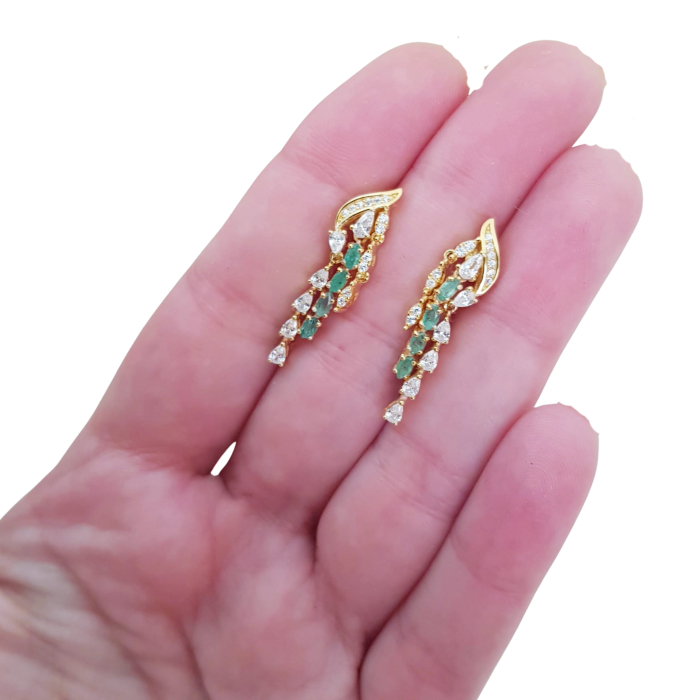 Cercei argint smarald [4]