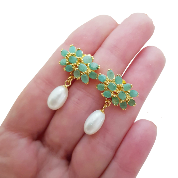 Cercei argint smarald [3]