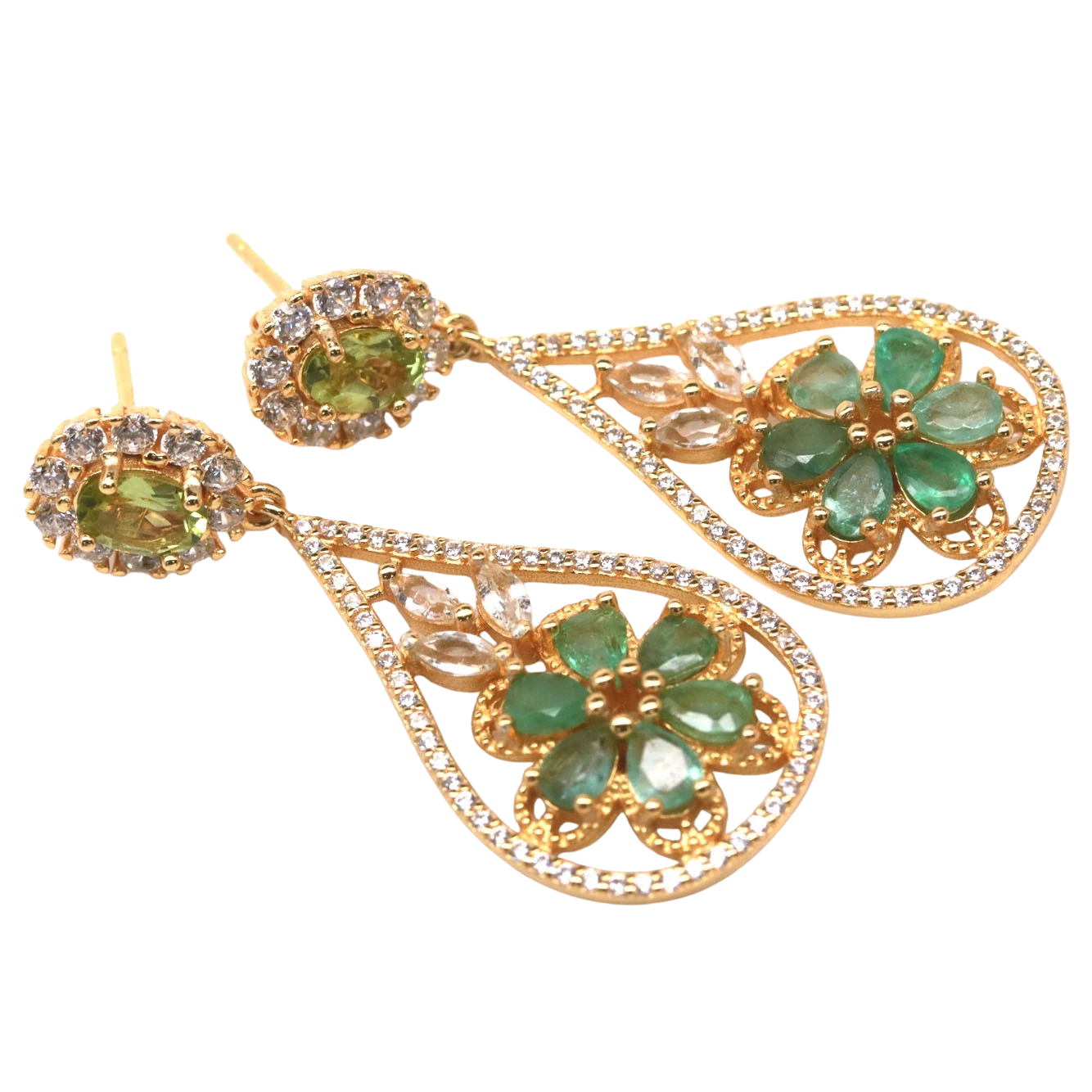 Cercei argint smarald [2]