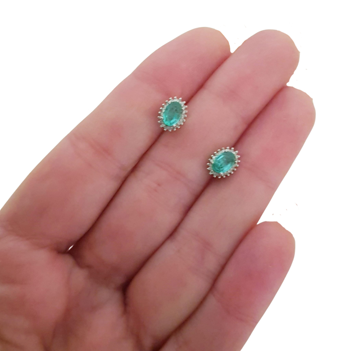 Cercei argint smarald [3]