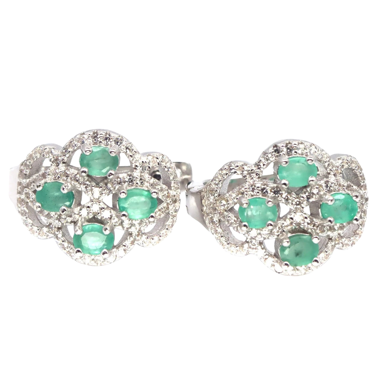 Cercei argint smarald [3]