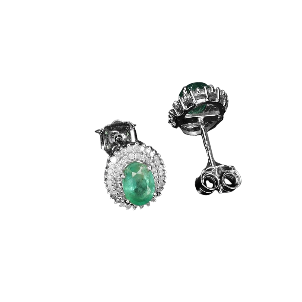Cercei argint smarald [2]