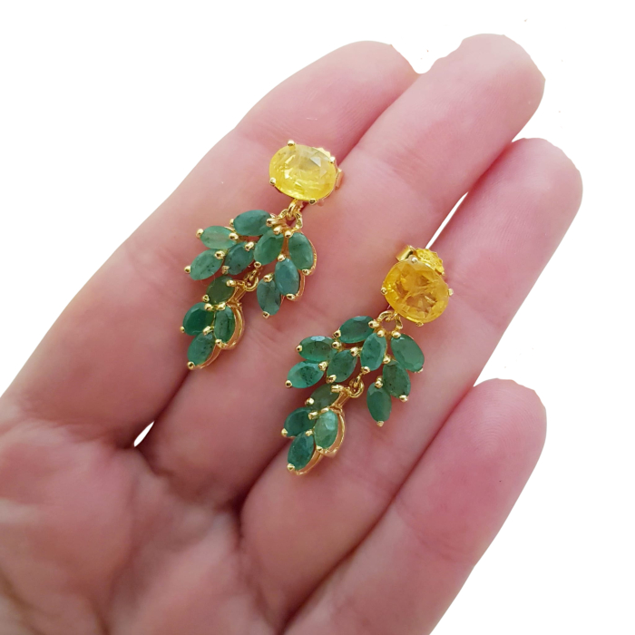 Cercei argint smarald [3]