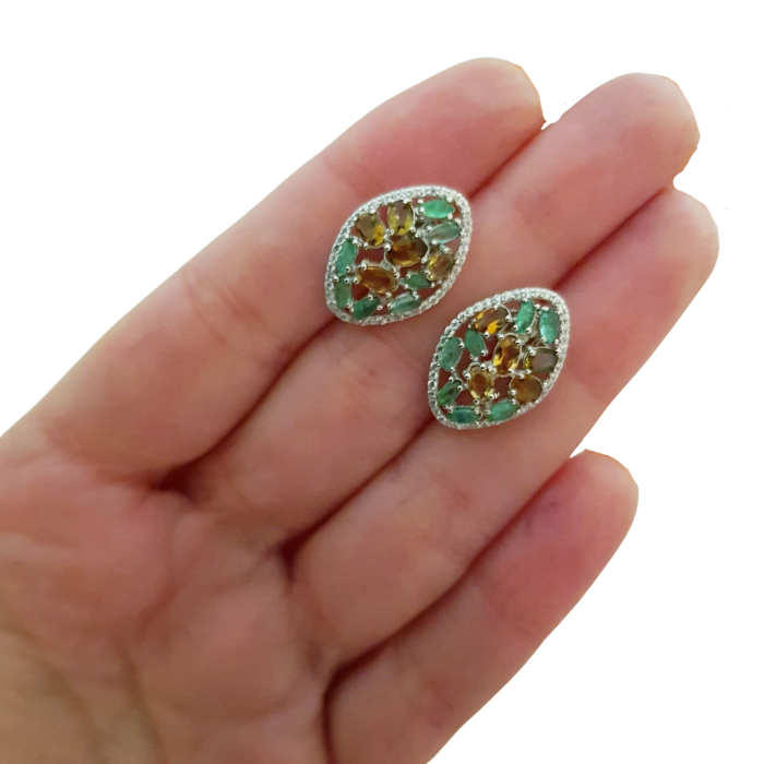 Cercei argint smarald [3]