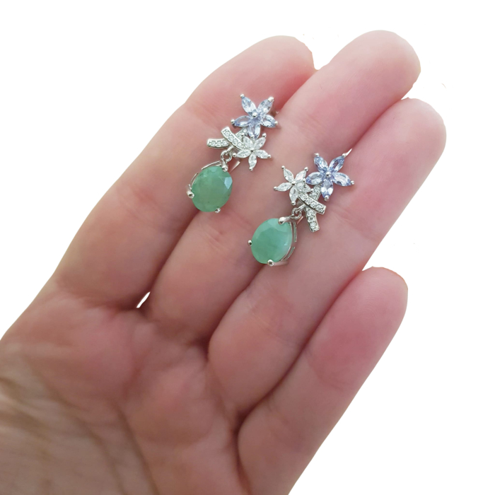 Cercei argint smarald [3]